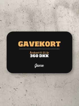 GAME - GAVEKORT - ÅRSKORT